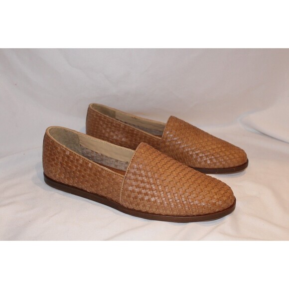 NISOLO MEN\'S ALEJANDRO WOVEN LEATHER SLIP ON SHOES ALMOND SZ 8.5 NIB $190 main image 6